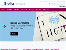 Tablet Screenshot of biella.ch